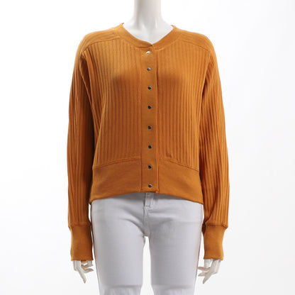 メタリックボタンドルマンスリーブカーディガン