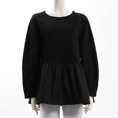 裾フリル異素材切り替えカットソー