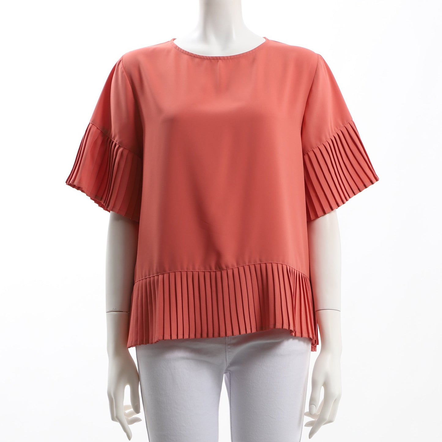 プリーツデザインブラウス