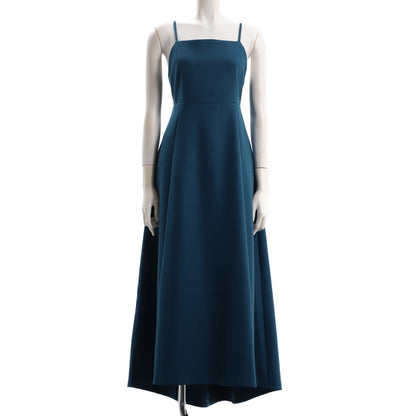 バックテールデザインハイウエストキャミワンピース