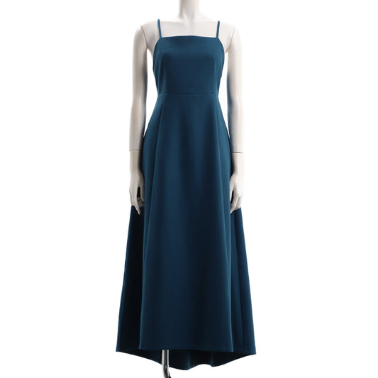 バックテールデザインハイウエストキャミワンピース