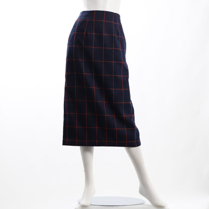 ウィンドウペンチェックセミタイトスカート