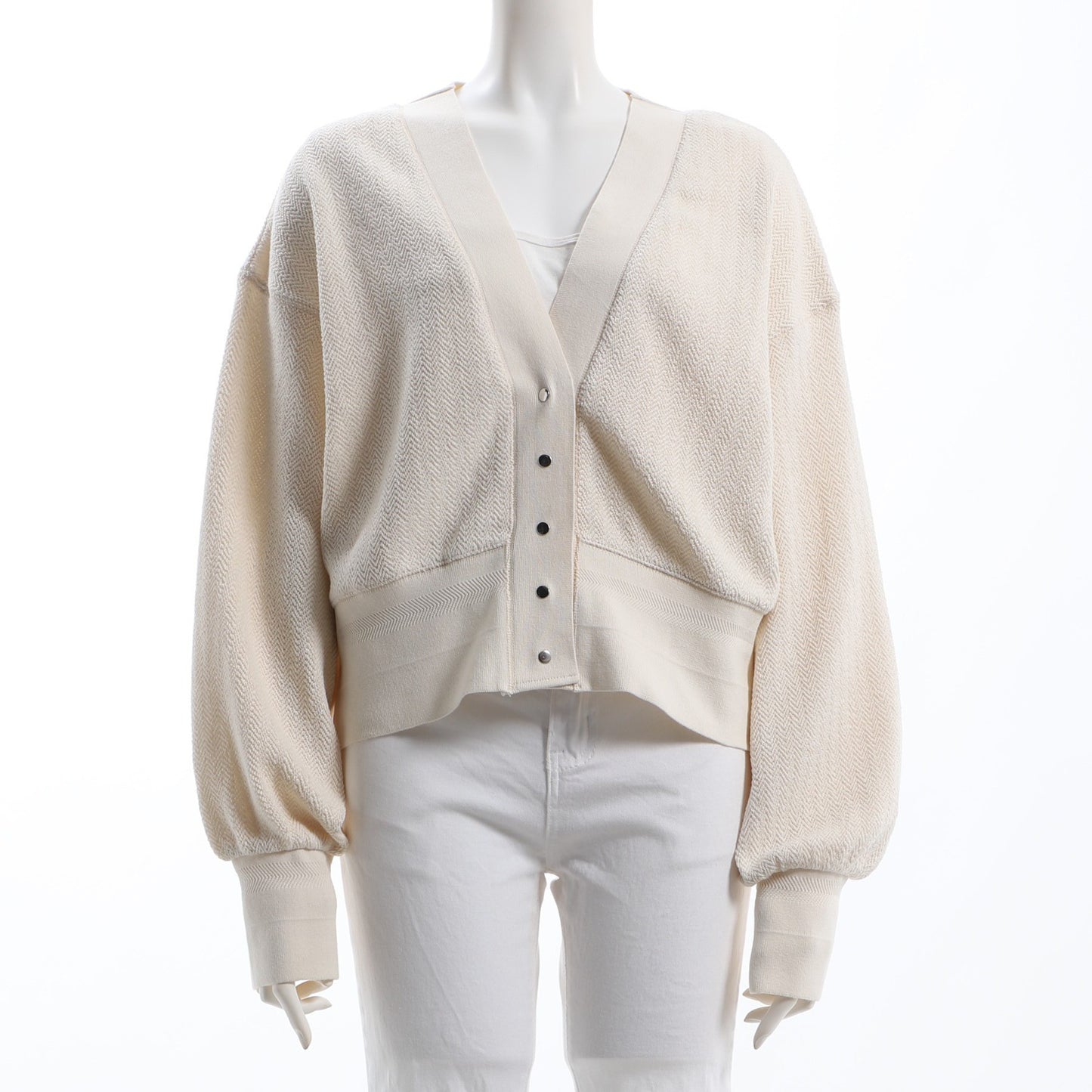 ヘリンボーンカーディガン