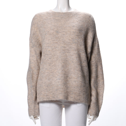 ドロップショルークルーネックニット