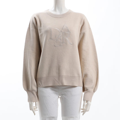 ロゴ刺繍ニット