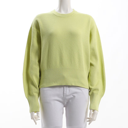 ふんわりお袖クルーネックニット