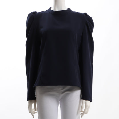 パワーショルダースタンドカラーブラウス