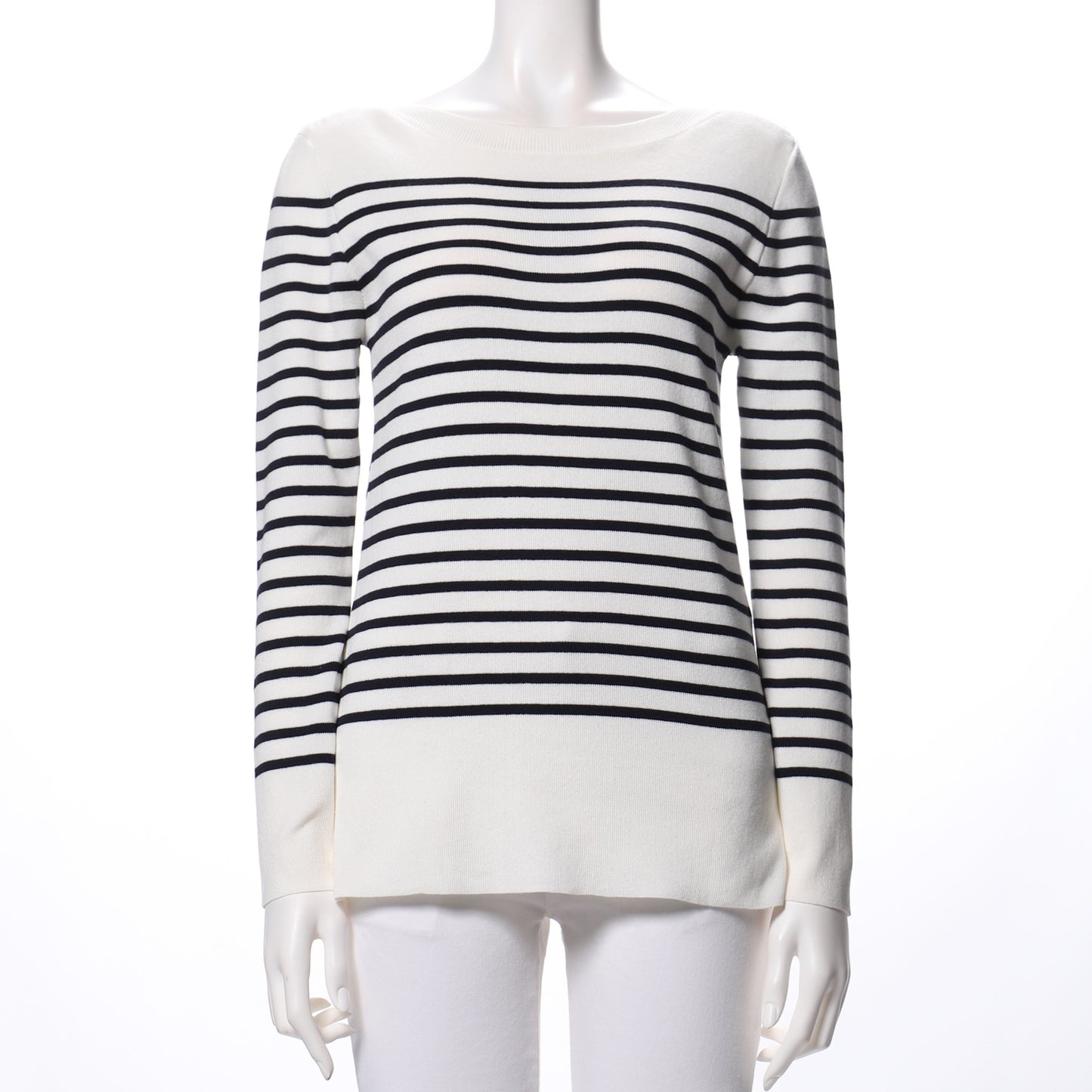 ボーダーサイドスリットニット