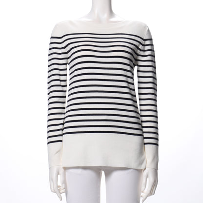 ボーダーサイドスリットニット