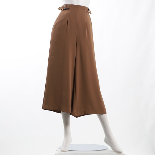 Dカンベルト付きボックスプリーツスカート