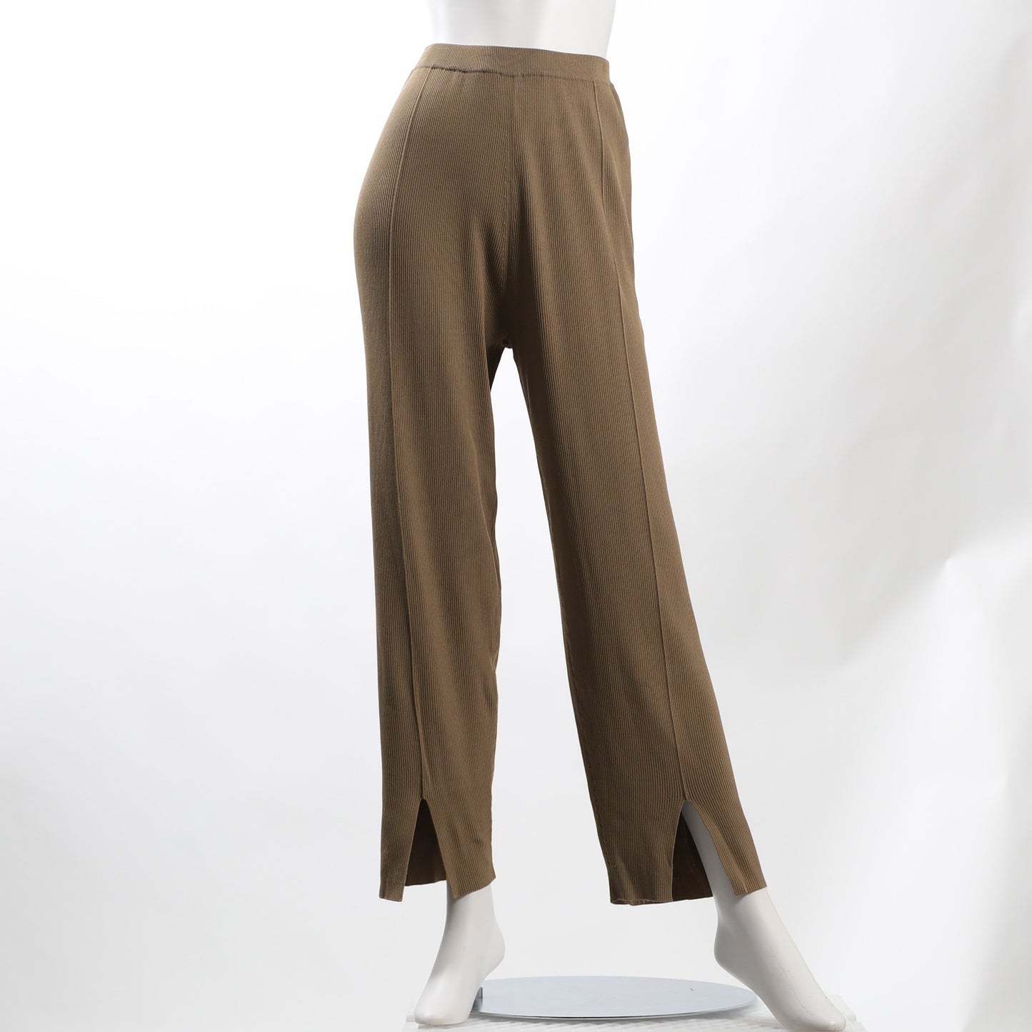 フロントスリットリブパンツ