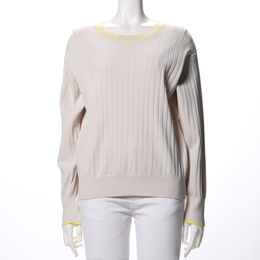 配色デザインリブニット