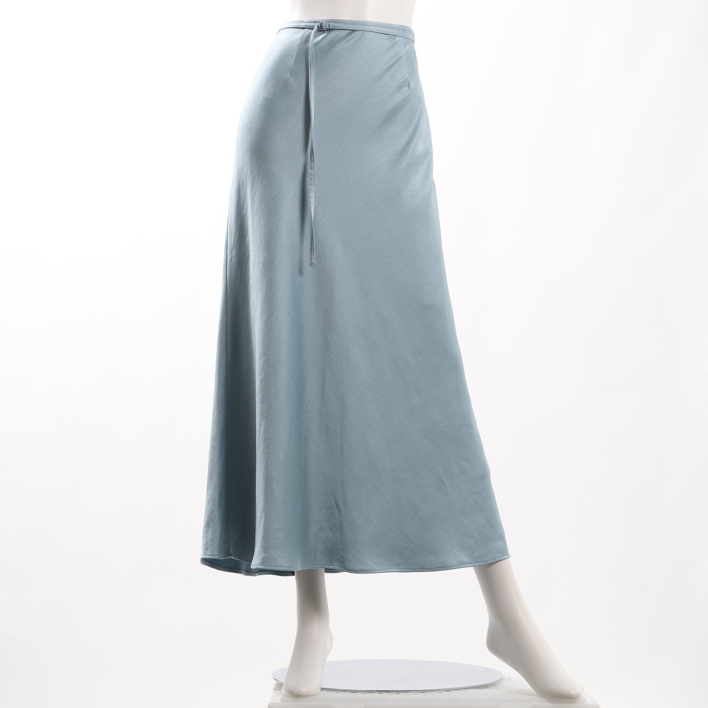 パイピングベルト付きAラインスカート