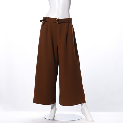 Dカンベルト付きガウチョパンツ