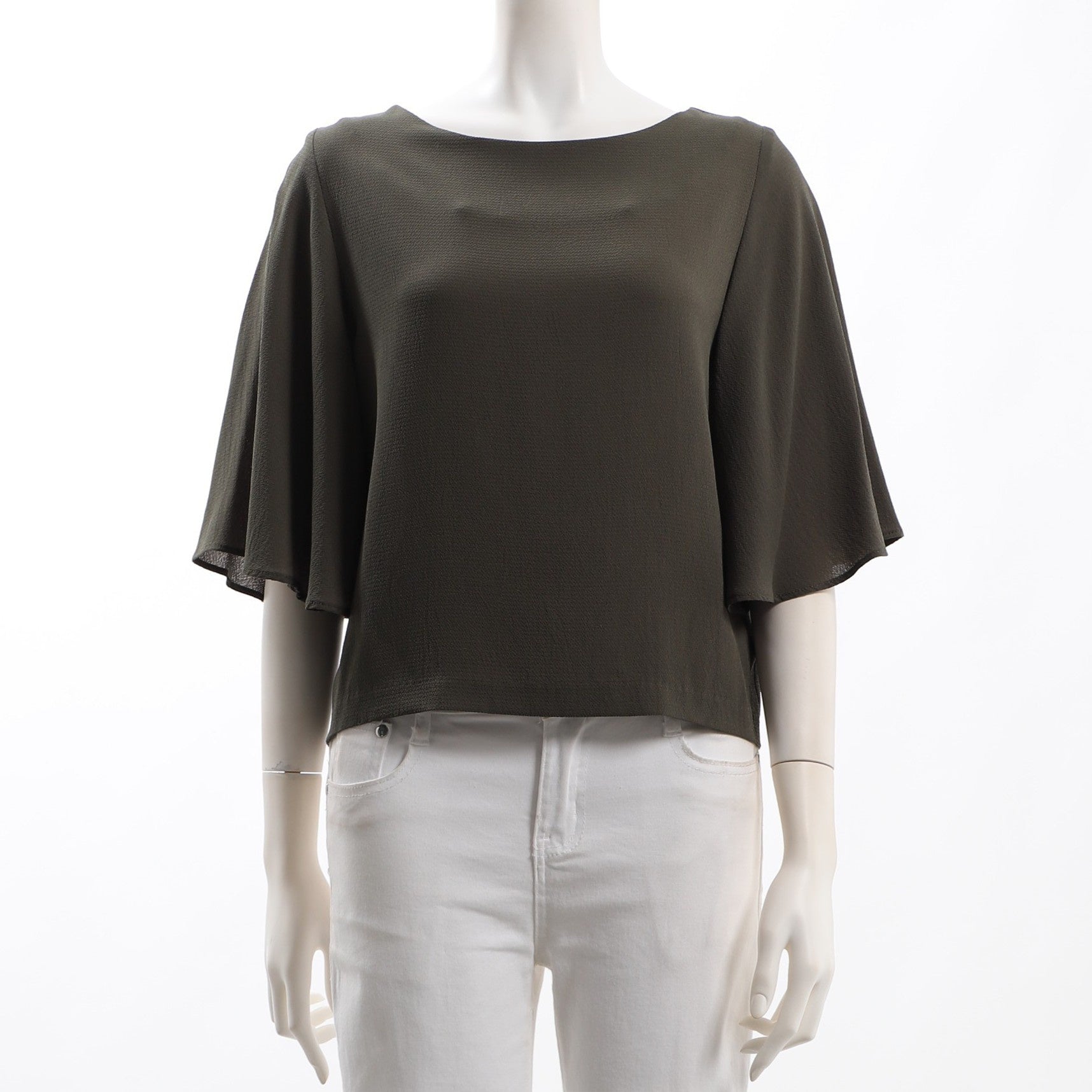 フレアースリーブブラウス