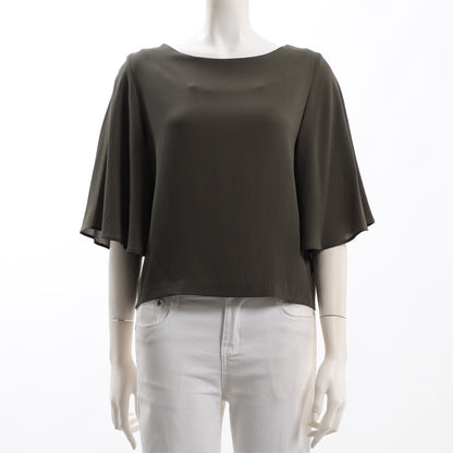 フレアースリーブブラウス