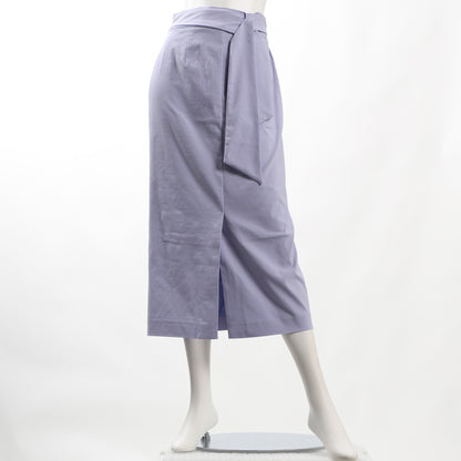 フロントスリットリボンベルト付きセミタイトスカート