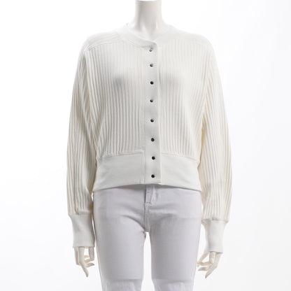 メタリックボタンドルマンスリーブカーディガン