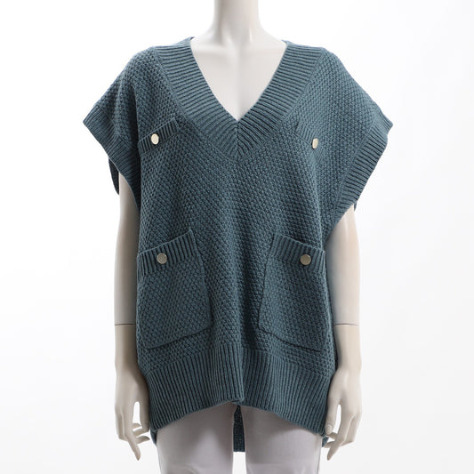 スラブヤーンツイードニットベスト