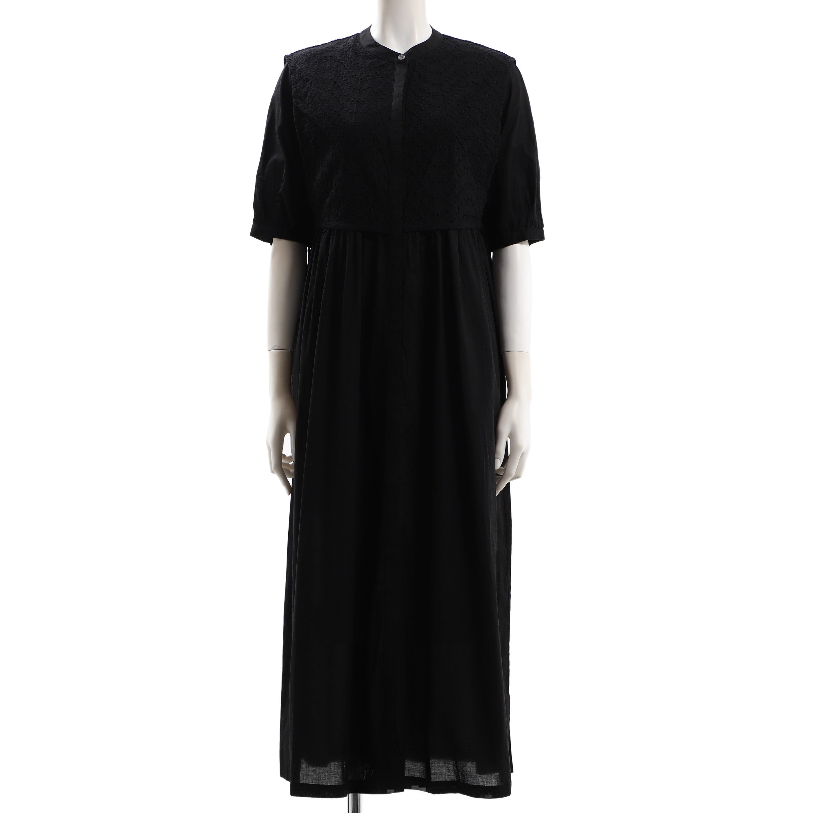 カットワークレースレイヤード風ワンピース