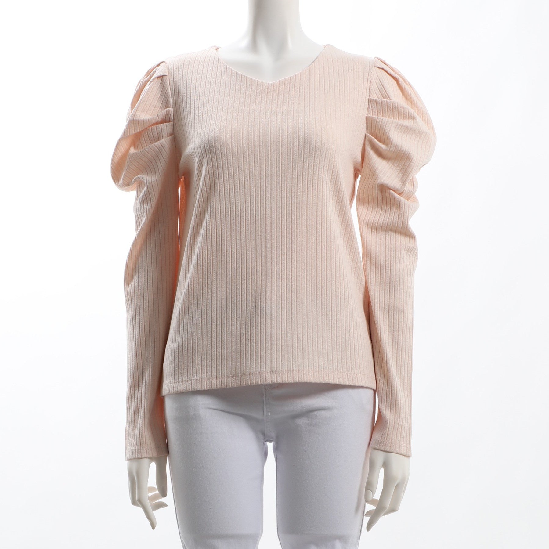 パワーショルダーリブカットソー