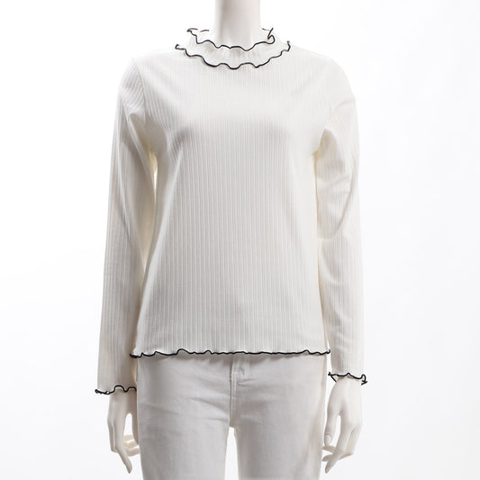 メロウ加工リブカットソー