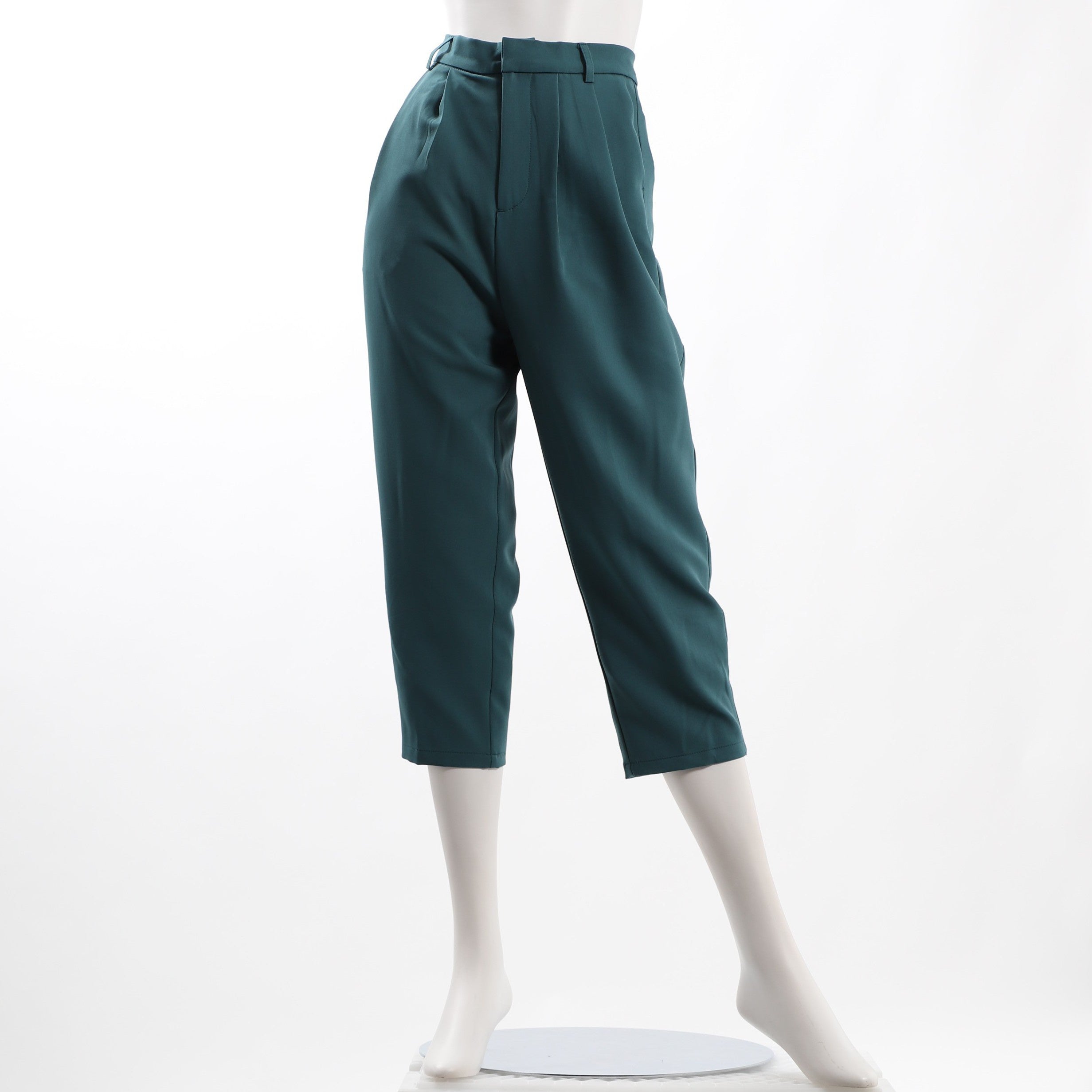 バックゴムタックテーパードパンツ