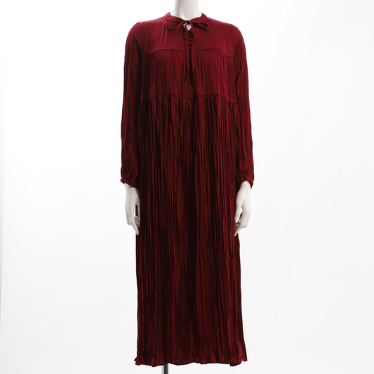 ワッシャープリーツティアードワンピース