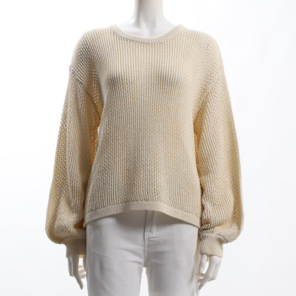 大人抜け感シンプルローゲージニット