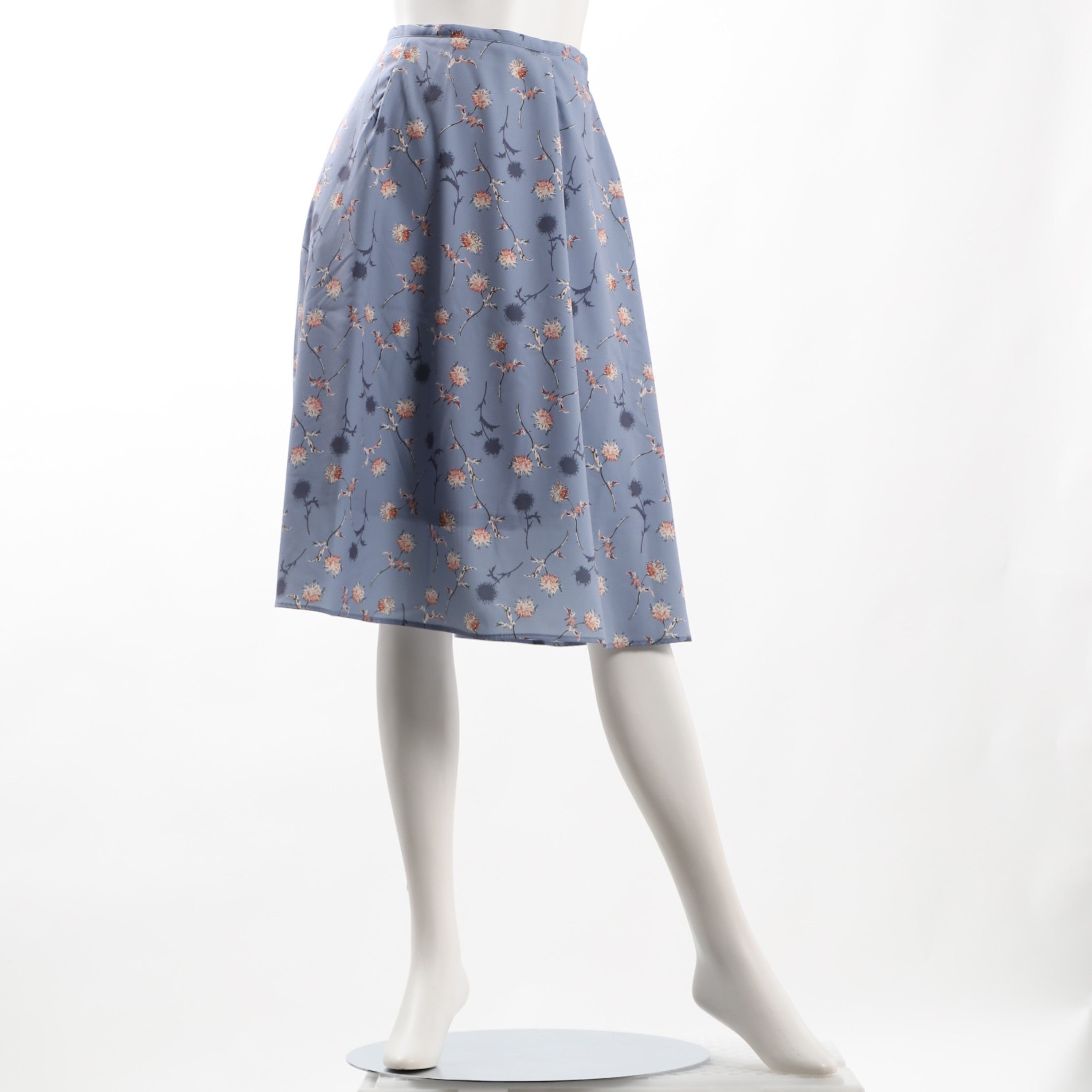 花柄フレアスカート