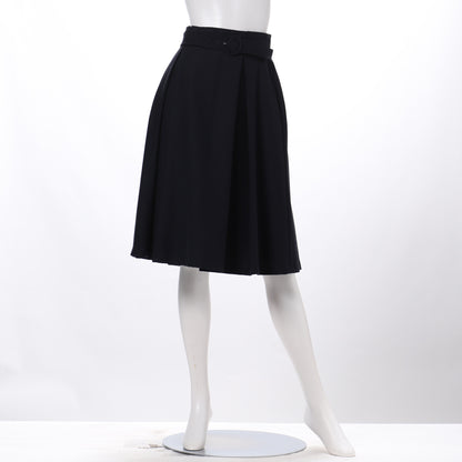 ベルト付きフレアスカート