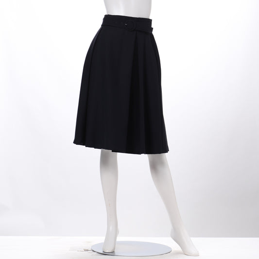 ベルト付きフレアスカート