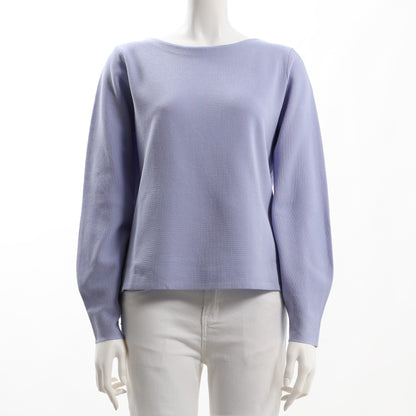 バルーンスリーブボートネックニット