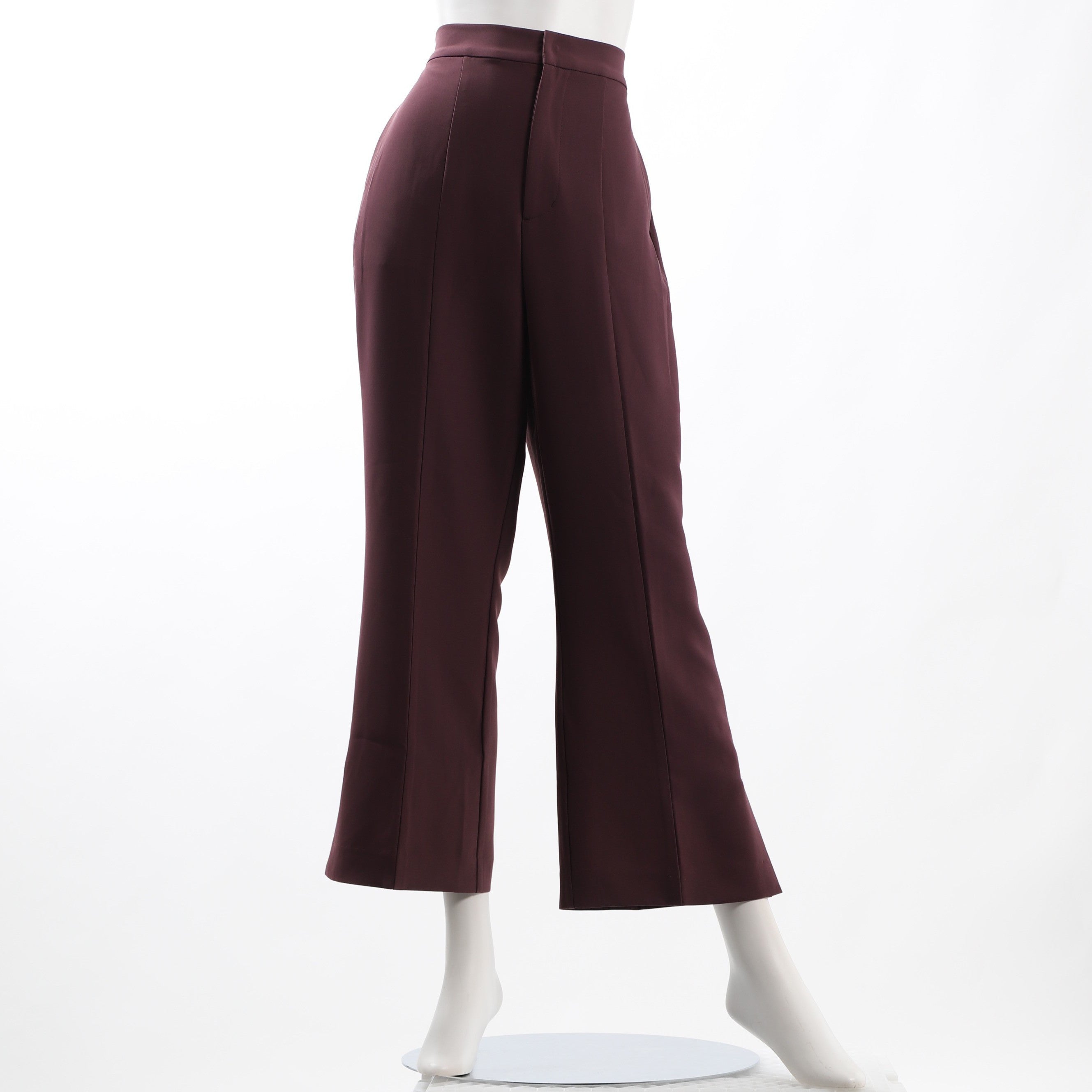 サイドスリットバックウエストゴムワイドパンツ