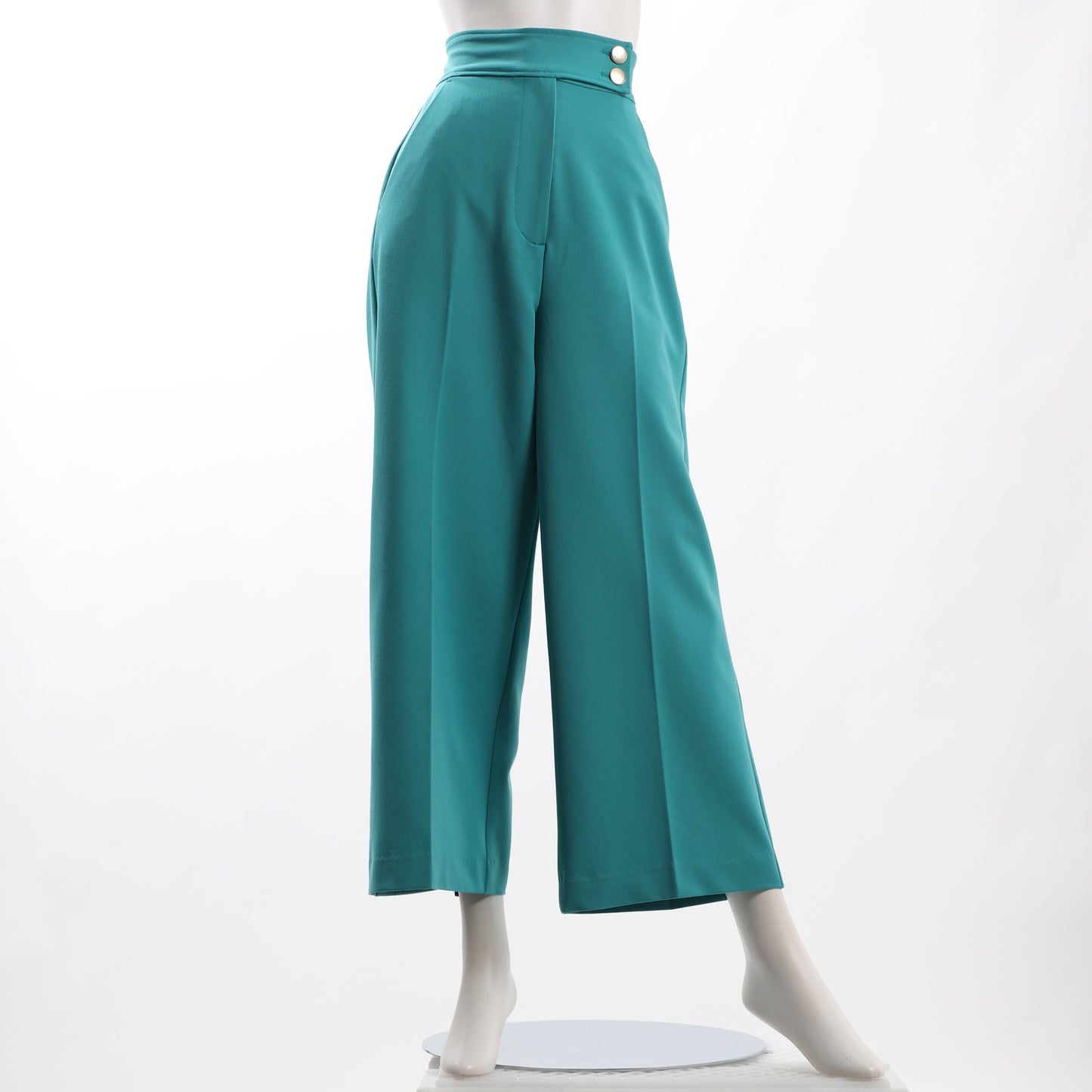 ウエストボタンワイドパンツ