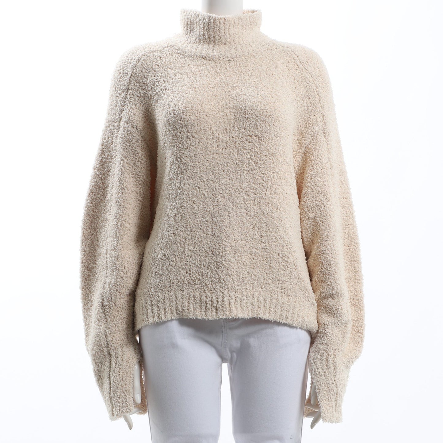 スリットボトルネックニット