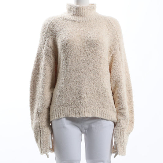 スリットボトルネックニット