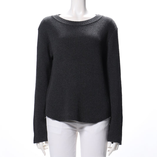 ボートネックドロップショルダーニット