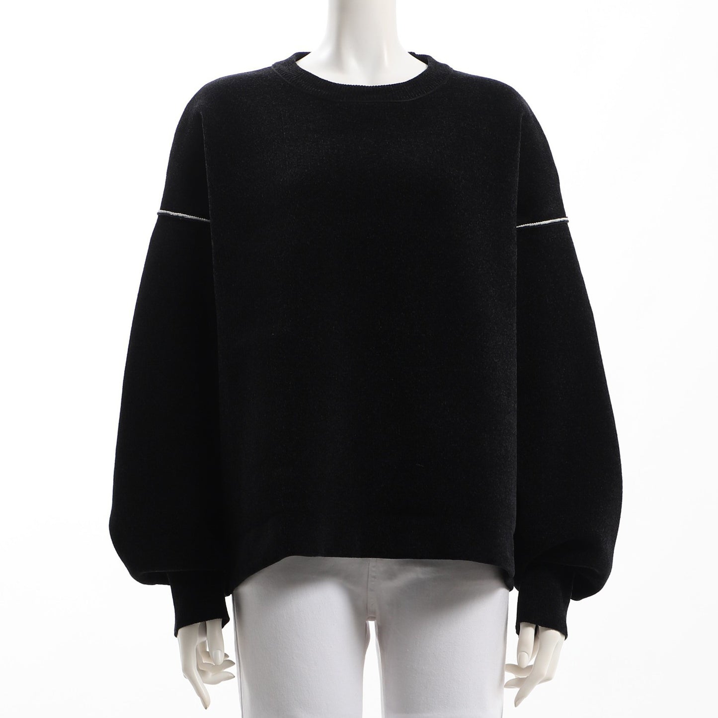 ボリュームスリーブドロップショルダーニット