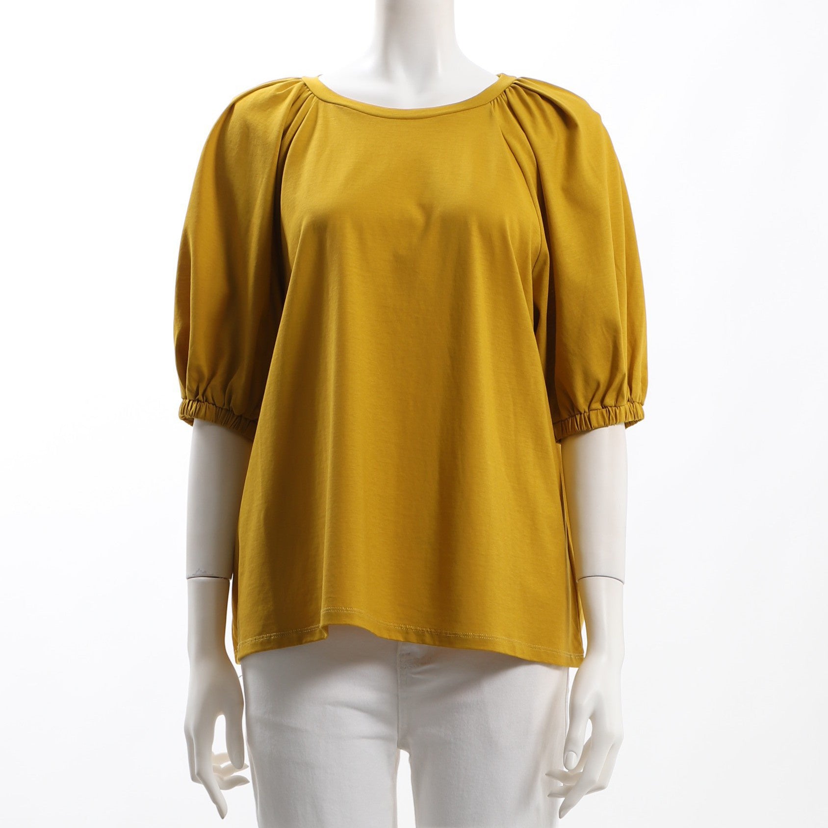 ふわっとギャザー袖カットソー