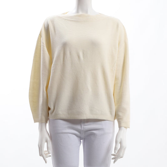 ガーター編み袖パフカットソー