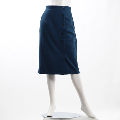 フロントボタンアクセントタイトスカート
