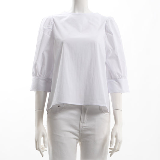 パフスリーブコットンブラウス