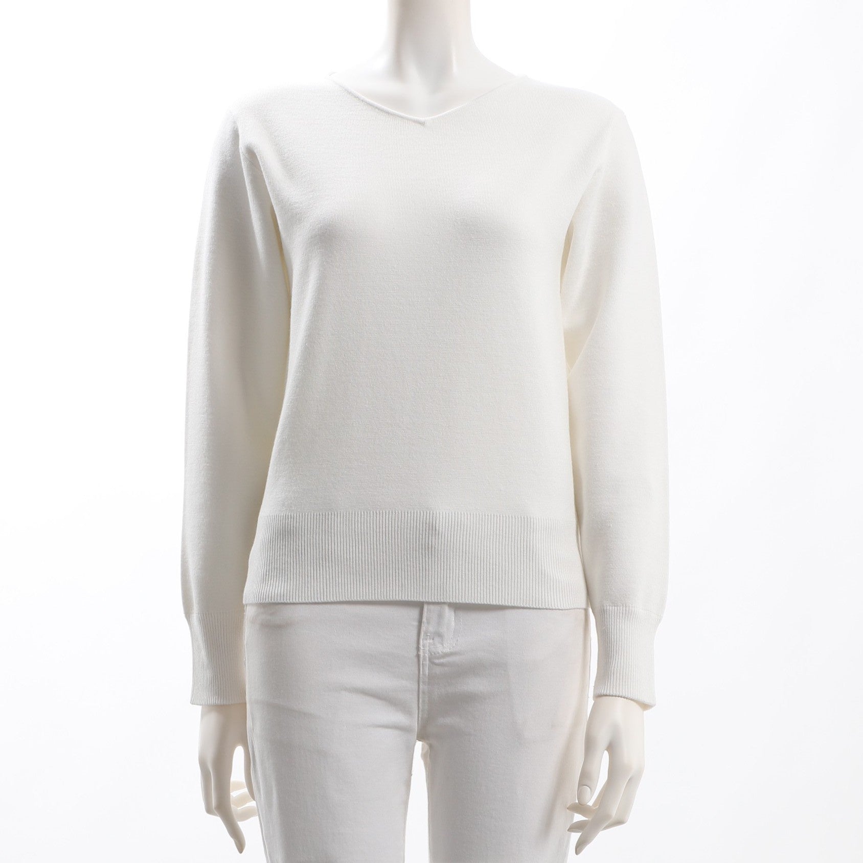 ハイゲージVネックニット