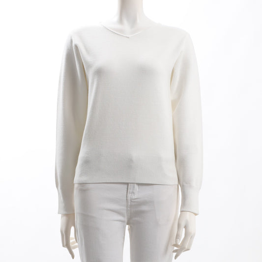 ハイゲージVネックニット