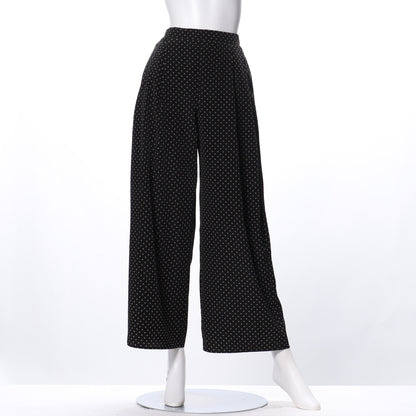 ドット柄ワイドパンツ