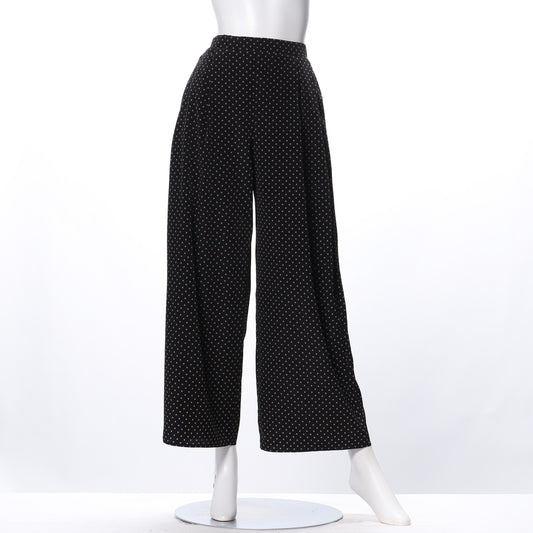 ドット柄ワイドパンツ