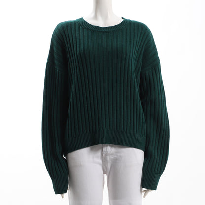 太めのリブオーバーサイズニット