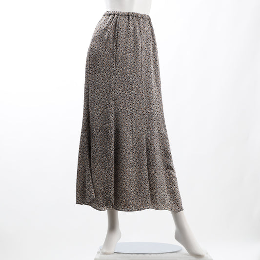 小花柄ウエストゴムフレアスカート