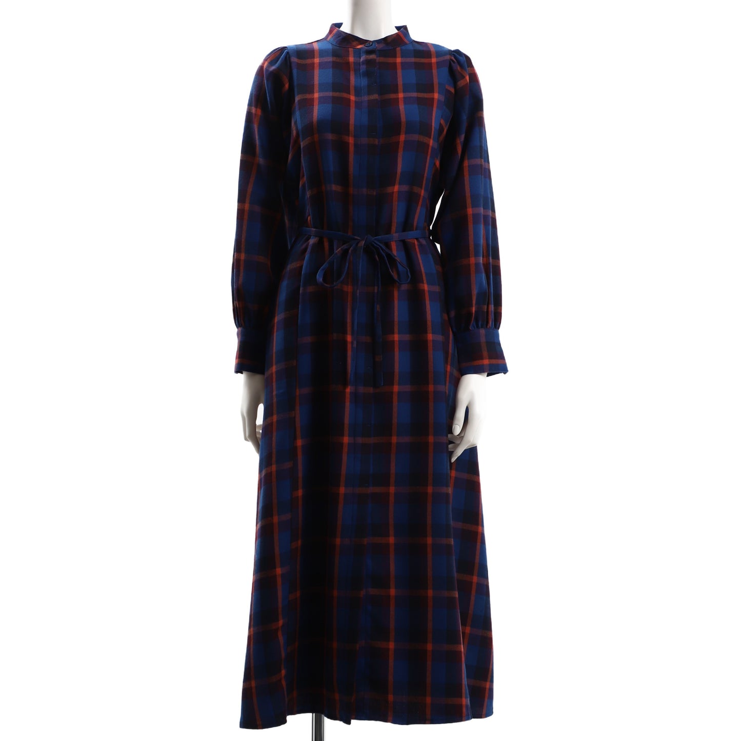 チェック柄リボンベルトワンピース